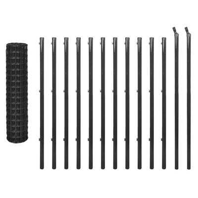 Euro Fence Material Steel Colour Grey