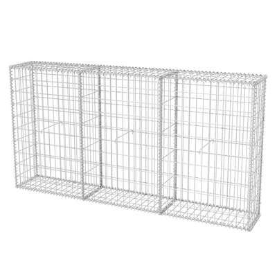Gabion Basket Galvanised Steel Silver