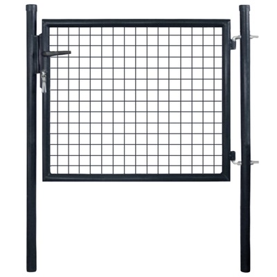 Mesh Garden Gate Galvanised Steel  Grey S