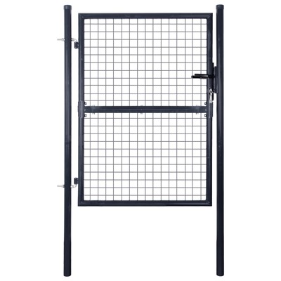 Mesh Garden Gate Galvanised Steel Grey L