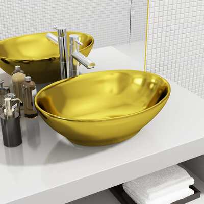 Wash Basin Ceramic Gold S