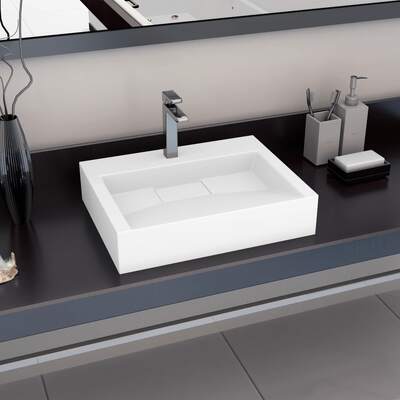 Wash Basin Mineral Cast/Marble Cast -White