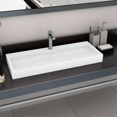Wash Basin Mineral Cast/Marble Cast--White