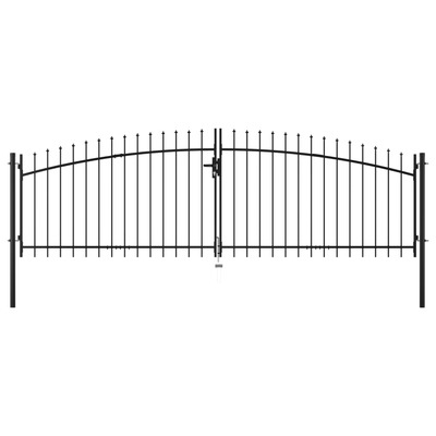 Double Door Fence Gate with Spear Top 'S  