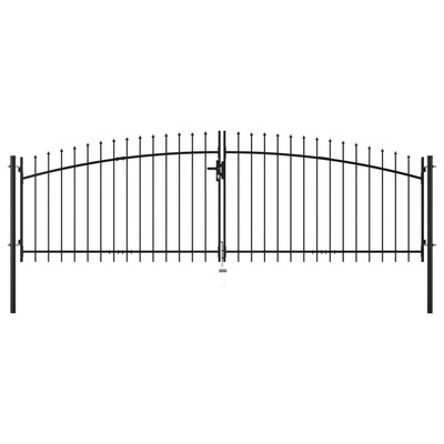 Double Door Fence Gate with Spear Top  M