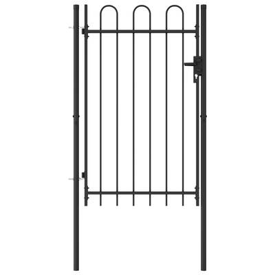 Fence Gate Single Door--Black