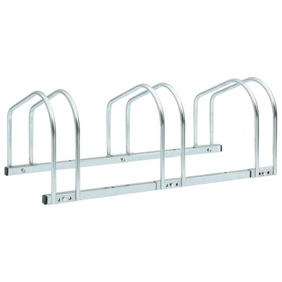 3-Bike Parking Floor Rack  Steel