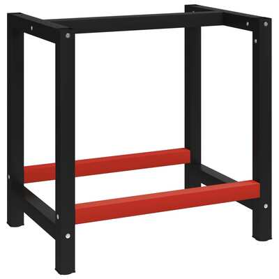 Metal Work Bench (Black and Red)