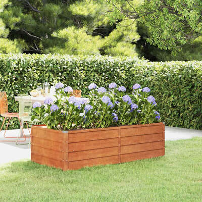 Corten Steel Raised Garden Bed 160x80cm | EXTG