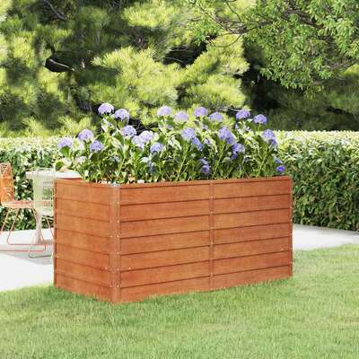 Corten Steel Raised Garden Bed 160x80cm | EXTG