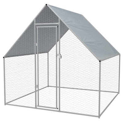 Outdoor Chicken Cage Galvanised Steel 
