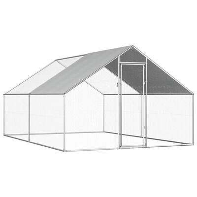 Outdoor Chicken Cage Galvanised Steel 'M