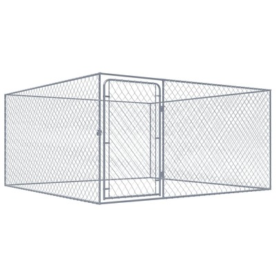 Outdoor Dog Kennel Galvanised Steel S"