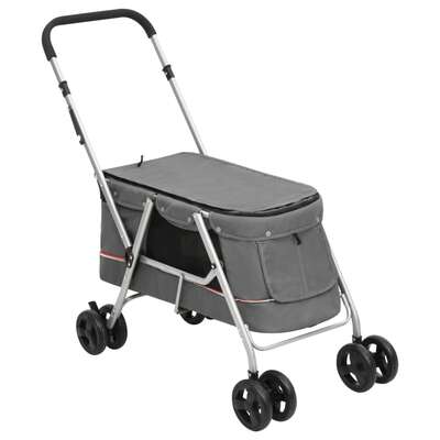 Pet Pram: Stylishly Folding Dog Stroller, Durable Oxford Fabric
