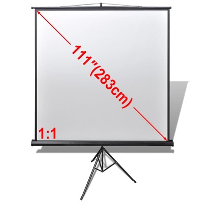 Manual Projection Screen with Height Adjustable Stand     