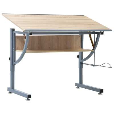 Teenager's Drafting Table Oak  MDF