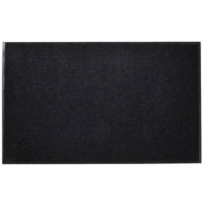 Black PVC Door Mat  XL  