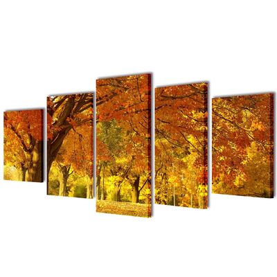 Canvas Wall Print Set Maple  M  