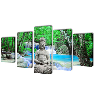 Canvas Wall Print Set Buddha M   