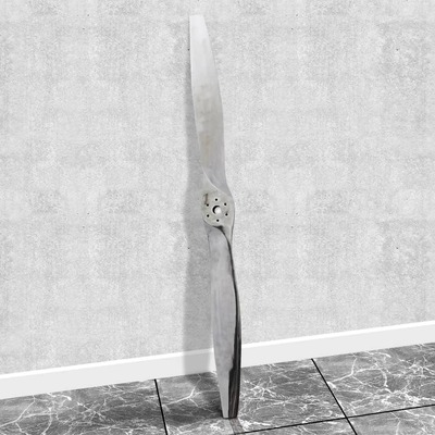 Decorative Aluminium Wall Mounted Aircraft Propeller Silver 182 cm