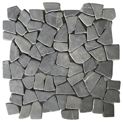 Mosaic Tiles 11 pcs Marble Black 1 m²