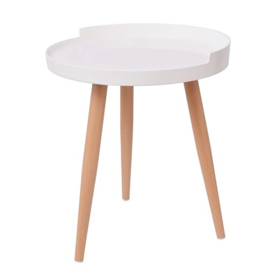 Tray Coffee Table Round White