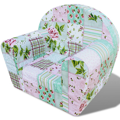 Kids' Armchair Flower Pattern