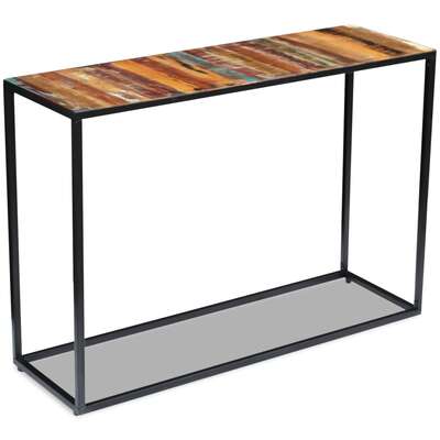 Console Table, Solid Reclaimed Wood 