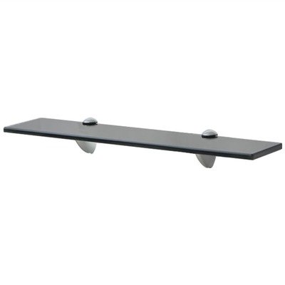 Floating Shelf Glass, Black