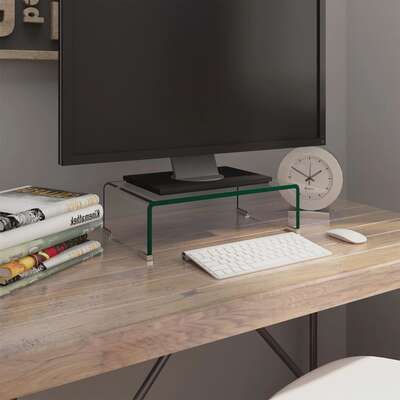 TV Stand/Monitor - Riser Glass Clear