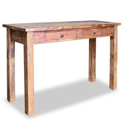 Console Table-Solid Reclaimed Wood 