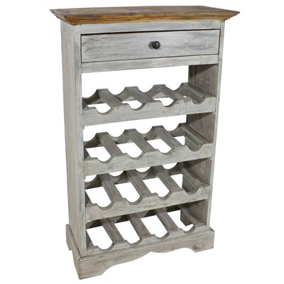 Wine Rack Solid Reclaimed Wood 