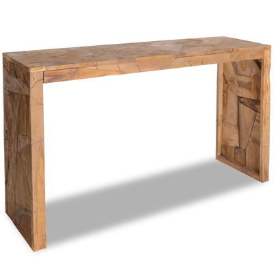 Console Table Erosion Teak Wood 