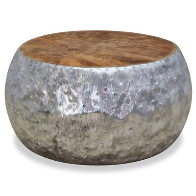 Coffee Table Aluminium Teak 