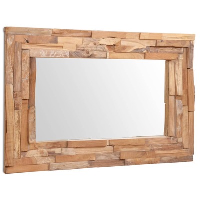 Decorative  Mirror Teak Rectangular