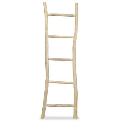 Towel Ladder with 5 Rungs Teak Natural