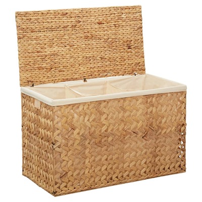 Laundry Basket Water Hyacinth Brown