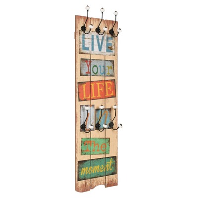 Wall-mounted Coat Rack with 6 Hooks LIVE LIFE