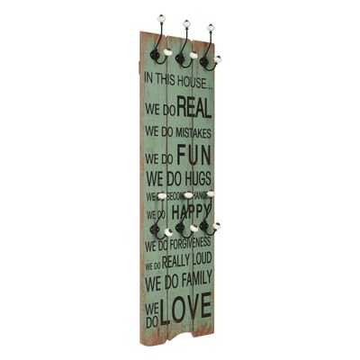 Wall-mounted Coat Rack with 6 Hooks HAPPY LOVE