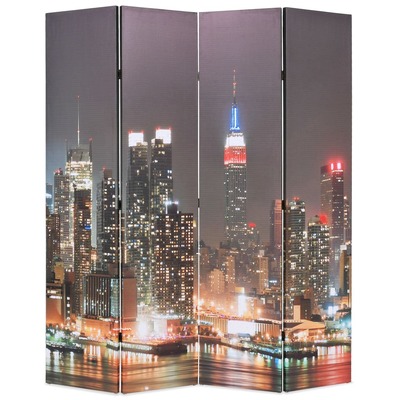 Folding Room Divider  New York by Night