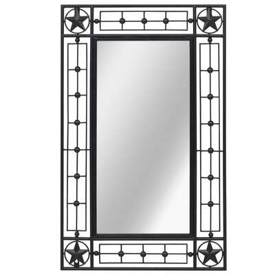 Wall Mirror Rectangular Black 