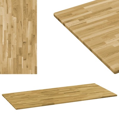 Table Top Wood Rectangular 23 mm oak