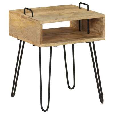 Bedside Table Durable Solid Mango Wood