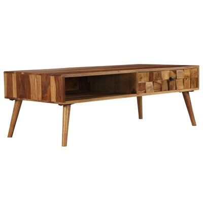 Coffee Table Solid Sheesham Wood with Honey Finish 