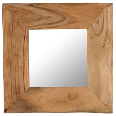 Cosmetic Mirror, Solid Acacia Wood