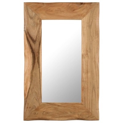 Cosmetic Mirror Solid Acacia Wood