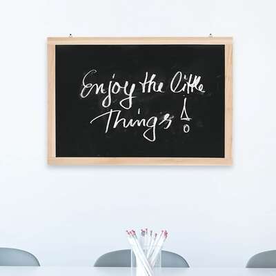 Wall-Mounted Blackboard Cedar Wood 