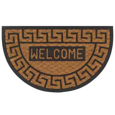 Doormat Coir & Rubber Half-round 