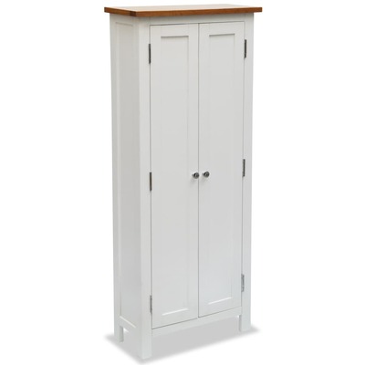 Media Storage Cabinet Solid Oak Wood
