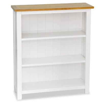 3-Tier Bookcase Solid Oak Wood